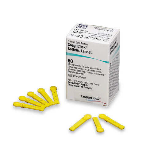 CoaguChek® Softclix lancets for CoaguChek® finger pricker, Pack of 50