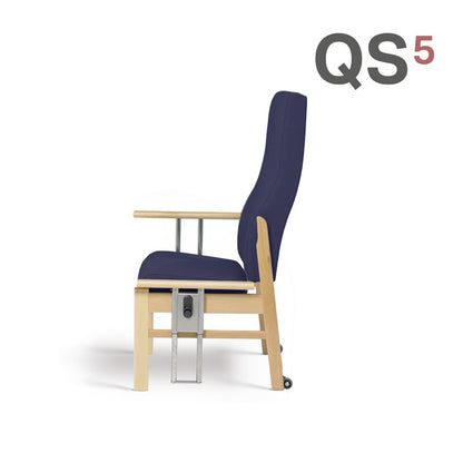 Aylesbury High Back Patient Chair with Drop Arms Navy