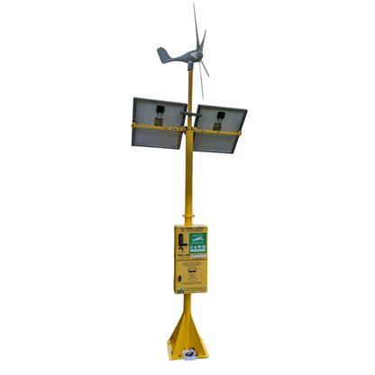 Solar & Wind Powered Defibrillator Cabinet (with optional full remote monitoring)