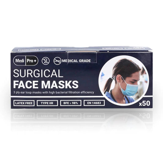 Surgical Face Masks - Type IIR Certified x 50