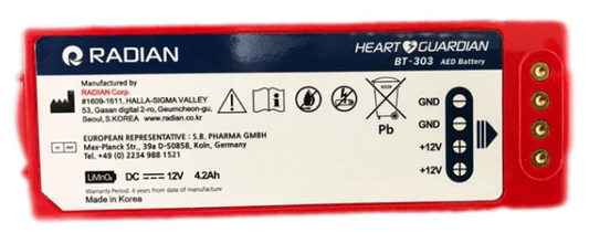 Radian HR-501 AED Replacement Battery