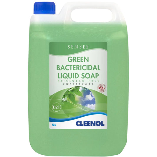 Senses Green Bactericidal Liquid Soap - Triclosan Free - 5l