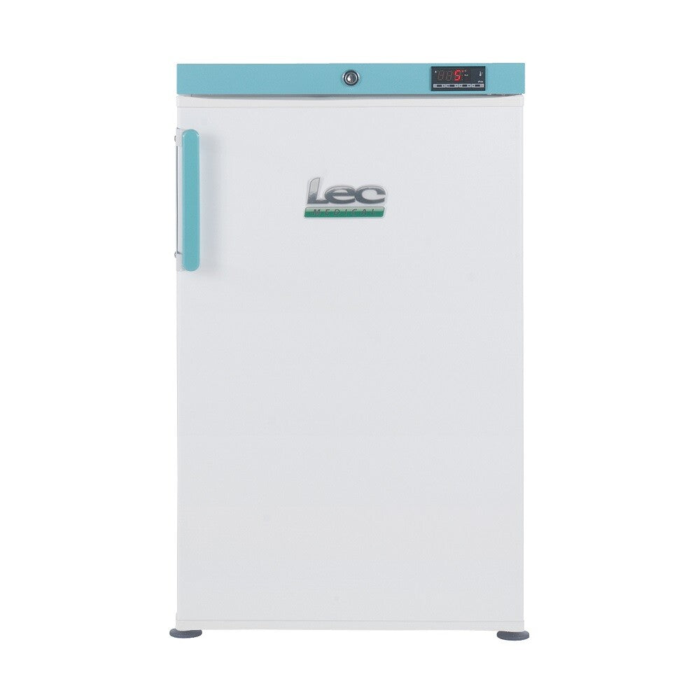 LEC Medical PESR107UK Solid Single Door Pharmacy Essential Undercounter Refrigerator, 107 Litres