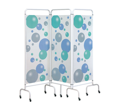 Sunflower - 3 Panel Mobile Folding Hospital Ward Screen