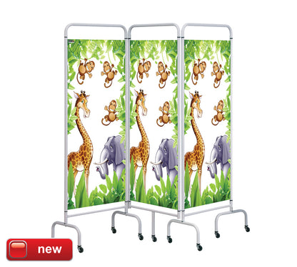 Sunflower - 3 Panel Mobile Folding Hospital Ward Screen