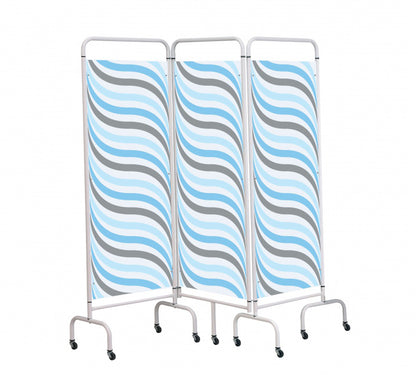 Sunflower - 3 Panel Mobile Folding Hospital Ward Screen