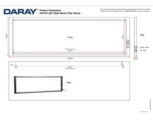 Daray - DX42 LED X-Ray Film Viewer - various sizes available