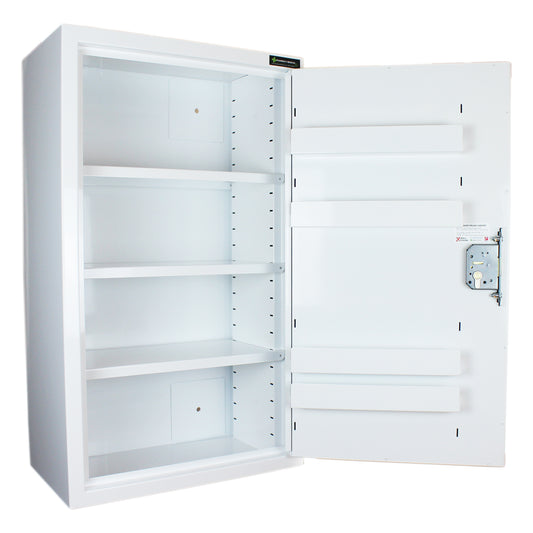 Pharmacy Medical - HECDC1035 CONTROLLED DRUGS CABINET | 3 SHELVES (Adjustable) + 4 Height Adjustable Door Shelves | R or L HINGE, optional warning light