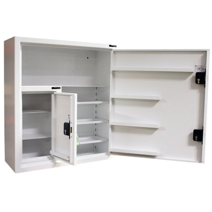 Pharmacy Medical - HECDC303 CONTROLLED DRUGS CABINET With Internal Controlled Drugs Cabinet | External - 3 SHELVES (Adjustable) 1 Fixed,  4 DOOR SHELVES | R/H HINGE | Internal 2 SHELVES (Fixed) | R/H HINGE optional warning light