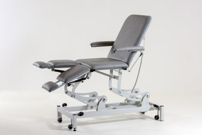 Meckler Medical podiatry couch with optional accessories