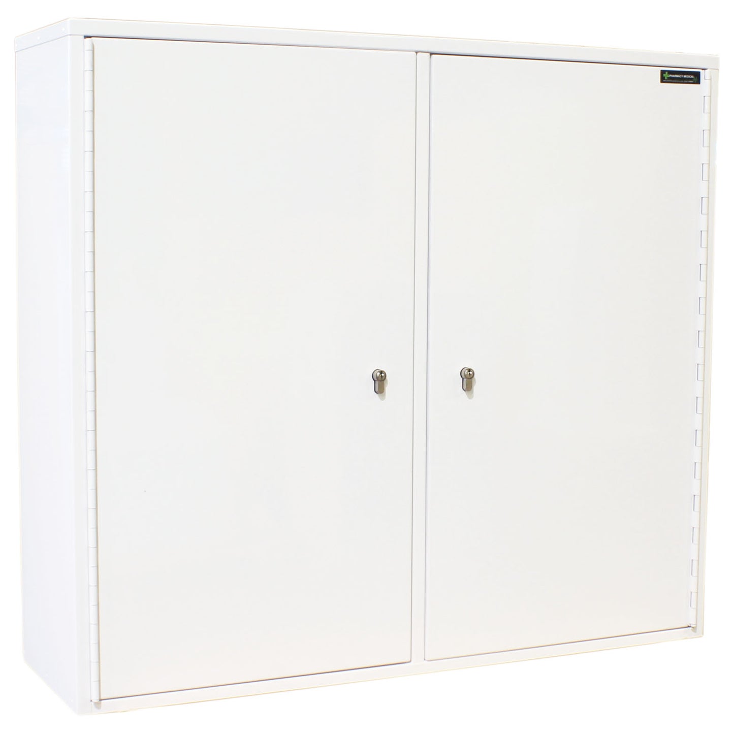 Pharmacy Medical - HECMC424 MEDICINE / DRUGS CABINET | 8 INTERNAL SHELVES + 8 DOOR SHELVES | DOUBLE DOOR | Each Door Fitted With a Lock | Optional warning light