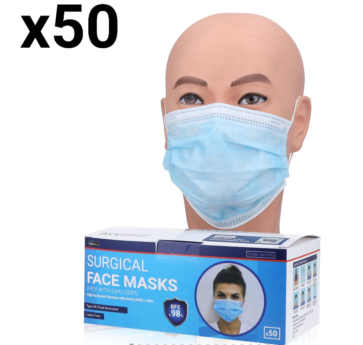 Surgical Face Masks - Type IIR Certified x 50 – Seal Medical