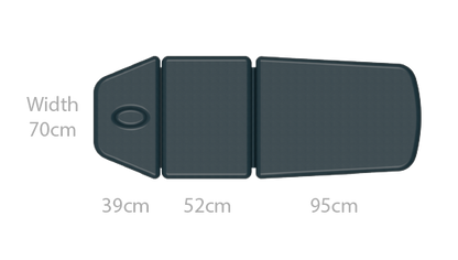 Seers - CLINNOVA Therapy Drop End 3 Section Electric Couch with base and switch options (265Kg SWL)