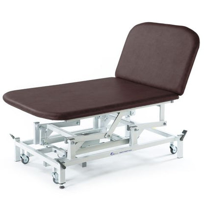 Seers - Medicare 2 Section Electric Bariatric Treatment Couch with electric backrest, 105cm width