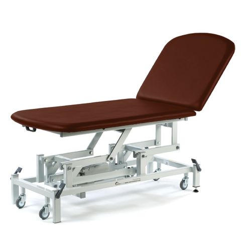 Seers - Medicare 2 Section Electric Bariatric Treatment Couch with electric backrest, 125cm width (RWD)