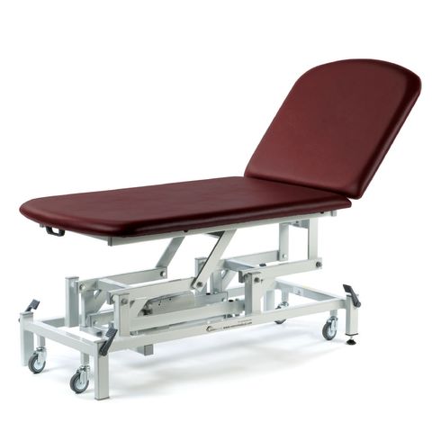 Seers - Medicare 2 Section Electric Bariatric Treatment Couch with electric backrest, 80cm width