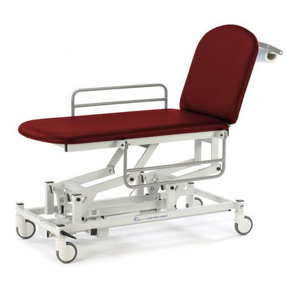 Seers - Medicare 2 Section Electric Mobile Treatment Couch with electric backrest