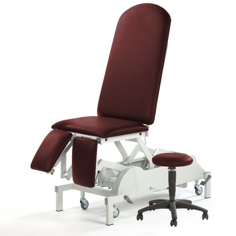 Seers - Medicare Deluxe Orthopaedic electric tilt Couch (240Kg SWL) with base cover, matching stool and accessory (RWD)