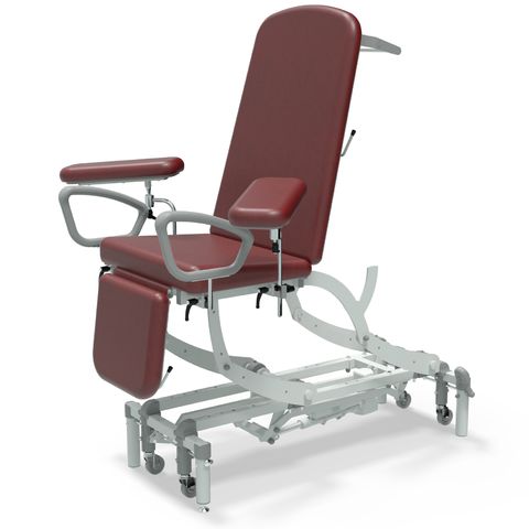 Seers - CLINNOVA Phlebotomy 1 Electric couch, gas assisted back and foot rest, hand switch, with base and wheel options (265Kg SWL)