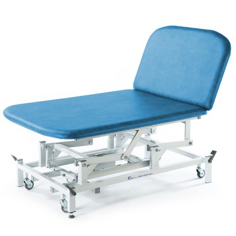 Seers - Medicare 2 Section Electric Bariatric Treatment Couch with electric backrest, 105cm width