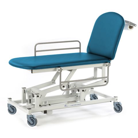 Seers - Medicare 2 Section Electric Mobile Treatment Couch with gas assisted backrest