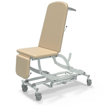 Seers - CLINNOVA Ultra 1 Hydraulic couch, 3 section, gas assisted back and foot rest, with base and wheel options (265Kg SWL)