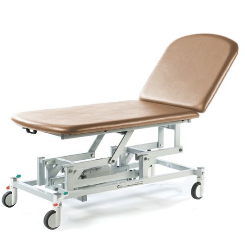 Seers - Medicare 2 Section Electric Bariatric Treatment Couch with electric backrest, 80cm width