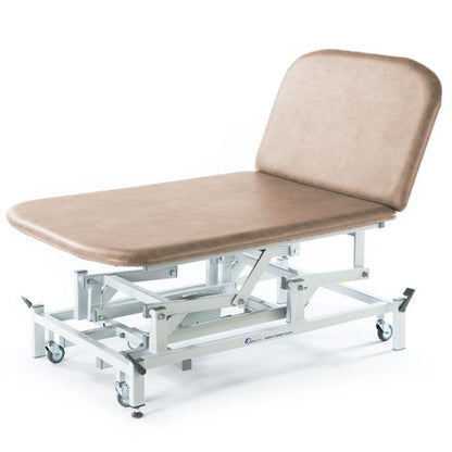 Seers - Medicare 2 Section Electric Bariatric Treatment Couch with electric backrest, 105cm width