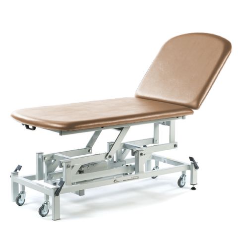 Seers - Medicare 2 Section Electric Bariatric Treatment Couch with electric backrest, 125cm width (RWD)