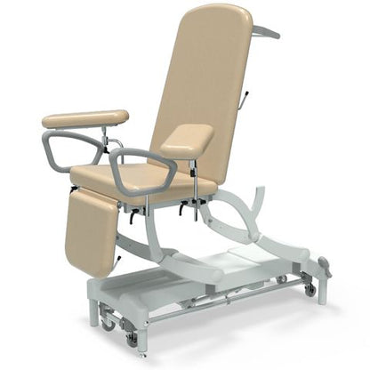 Seers - CLINNOVA Phlebotomy 1 Electric couch, gas assisted back and foot rest, premium base with wheel and foot switch options (265Kg SWL)