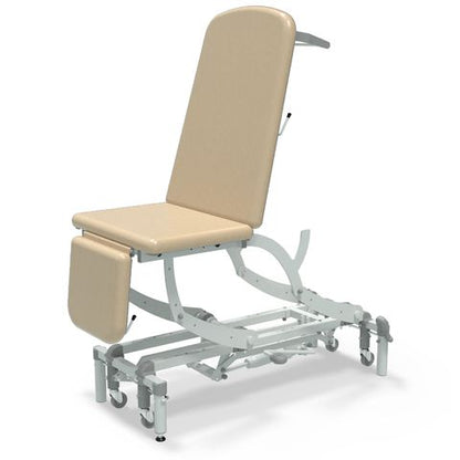 Seers - CLINNOVA Ultra 1 Hydraulic couch, 3 section, gas assisted back and foot rest, with base and wheel options (265Kg SWL)