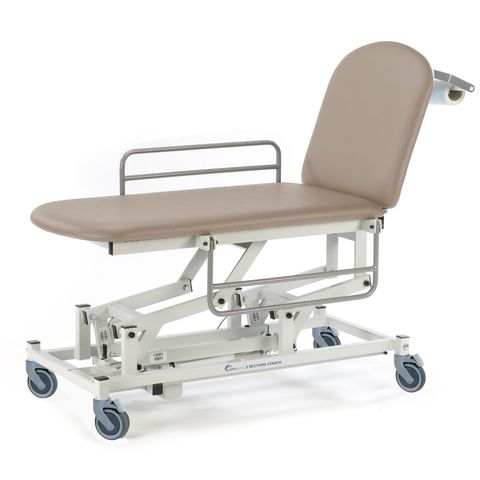 Seers - Medicare 2 Section Electric Mobile Treatment Couch with electric backrest