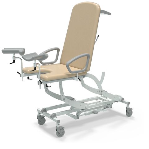 Seers - CLINNOVA Gynae 1 Hydraulic couch, gas assisted back and foot rest, with base and wheel options (265Kg SWL)