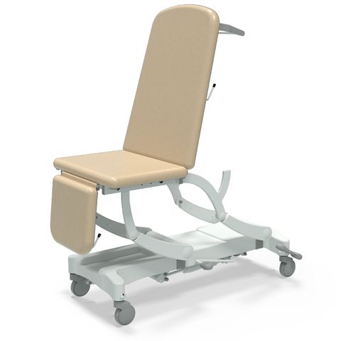 Seers - CLINNOVA Ultra 1 Hydraulic couch, 3 section, gas assisted back and foot rest, with base and wheel options (265Kg SWL)