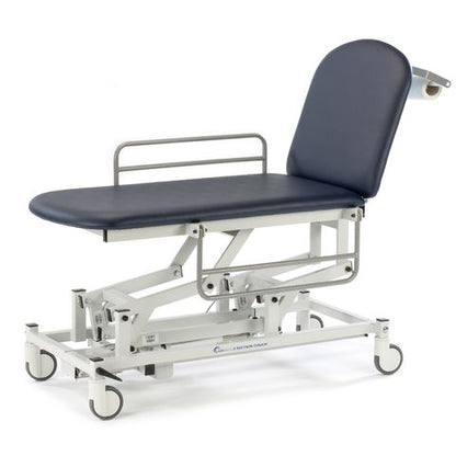 Seers - Medicare 2 Section Electric Mobile Treatment Couch with gas assisted backrest