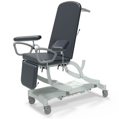 Seers - CLINNOVA Phlebotomy 1 Electric couch, gas assisted back and foot rest, premium base with wheel and foot switch options (265Kg SWL)