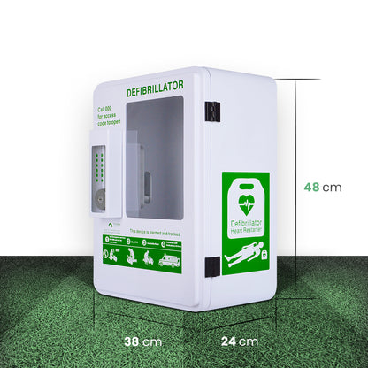 Alarmed AED cabinet outdoor waterproof defib cabinet