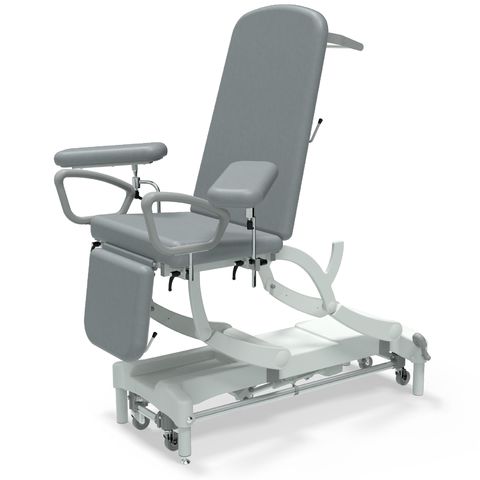 Seers - CLINNOVA Phlebotomy 1 Electric couch, gas assisted back and foot rest, premium base with wheel and foot switch options (265Kg SWL)