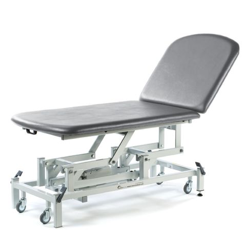 Seers - Medicare 2 Section Electric Bariatric Treatment Couch with electric backrest, 125cm width (RWD)