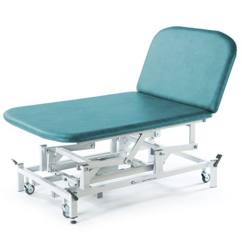 Seers - Medicare 2 Section Electric Bariatric Treatment Couch with electric backrest, 105cm width