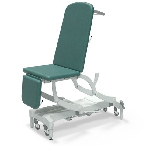 Seers - CLINNOVA Ultra 1 Hydraulic couch, 3 section, gas assisted back and foot rest, with base and wheel options (265Kg SWL)