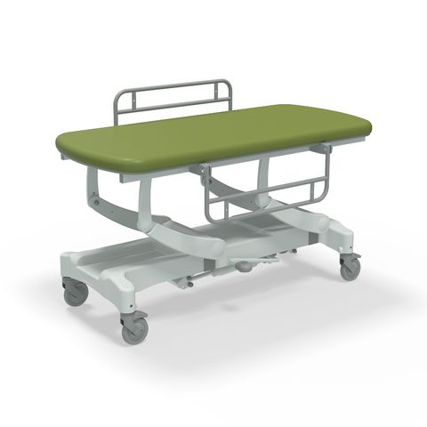 Seers - CLINNOVA Mobile Hygiene Hydraulic Table Medium (155cm), incl. side support rails with wheel and base options (265Kg SWL)