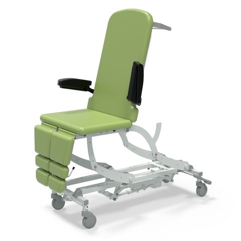 Seers - CLINNOVA Versa 2, Electric couch, 3 section, electric back rest and gas assisted foot rest, classic base with wheel and switch options (265Kg SWL)