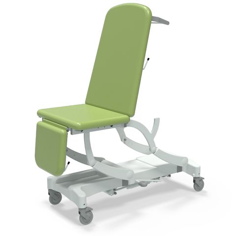 Seers - CLINNOVA Ultra 1 Hydraulic couch, 3 section, gas assisted back and foot rest, with base and wheel options (265Kg SWL)