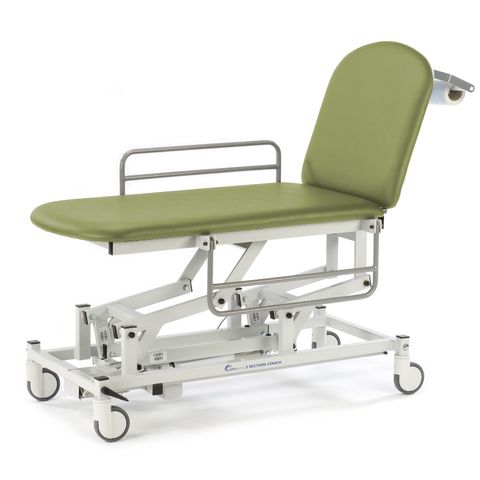 Seers - Medicare 2 Section Electric Mobile Treatment Couch with gas assisted backrest