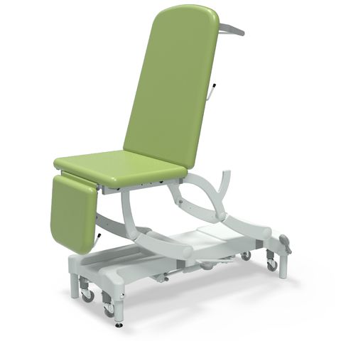 Seers - CLINNOVA Ultra 1 Hydraulic couch, 3 section, gas assisted back and foot rest, with base and wheel options (265Kg SWL)