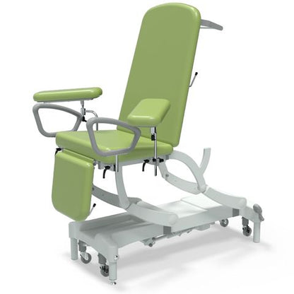 Seers - CLINNOVA Phlebotomy 1 Electric couch, gas assisted back and foot rest, premium base with wheel and foot switch options (265Kg SWL)