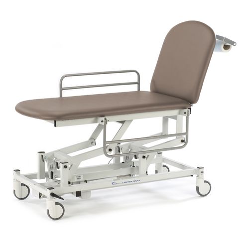 Seers - Medicare 2 Section Electric Mobile Treatment Couch with gas assisted backrest