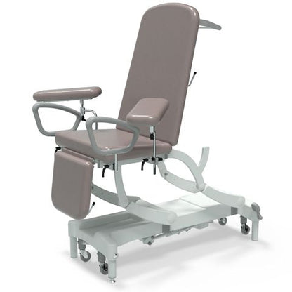 Seers - CLINNOVA Phlebotomy 1 Electric couch, gas assisted back and foot rest, hand switch, with base and wheel options (265Kg SWL)