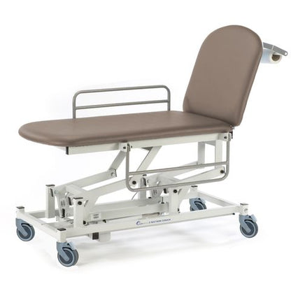 Seers - Medicare 2 Section Electric Mobile Treatment Couch with gas assisted backrest